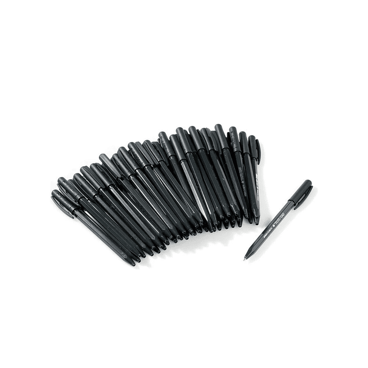 Boligrafo Pasta Negro Tratto 1.0mm Caja 50 Unidades  2