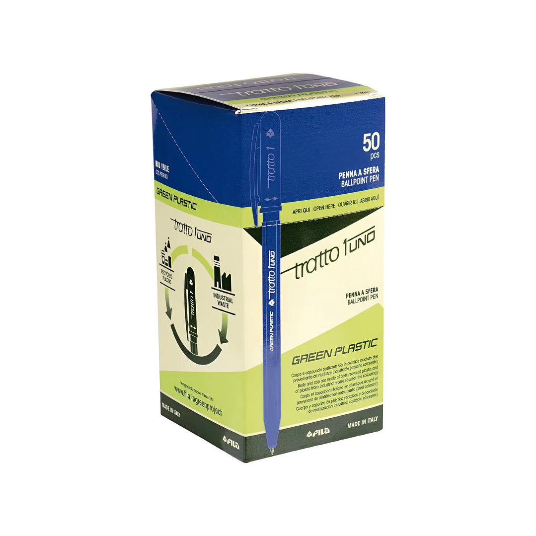 Boligrafo Pasta Azul 1.0mm Tratto Caja 50 Unidades  1