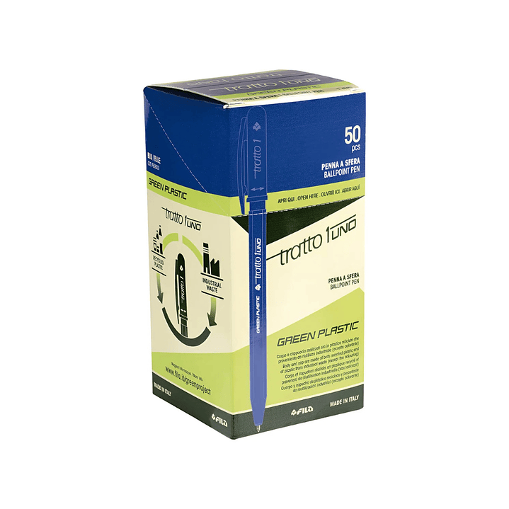 Boligrafo Pasta Azul 1.0mm Tratto Caja 50 Unidades  1