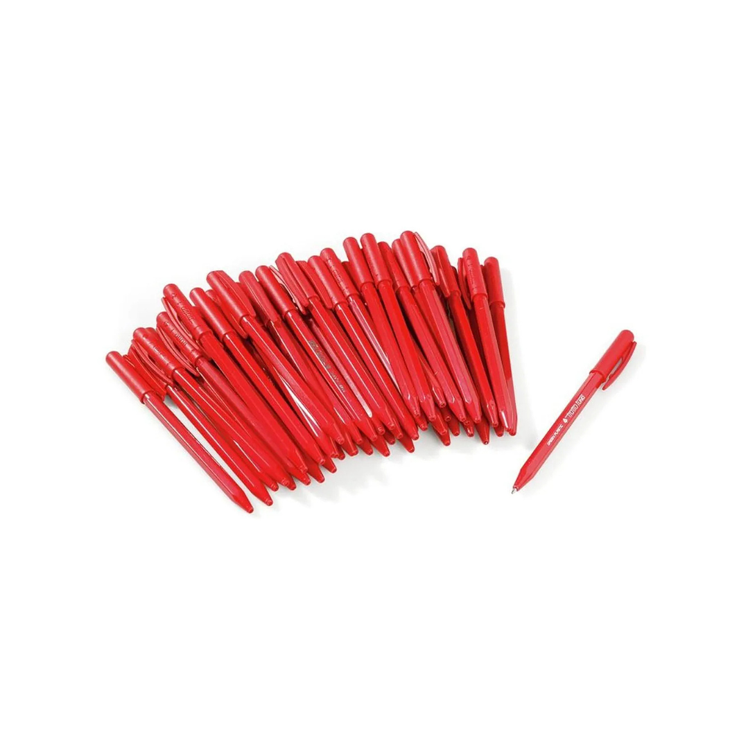 Boligrafo Pasta Rojo 1.0mm Tratto Caja 50 Unidades  2
