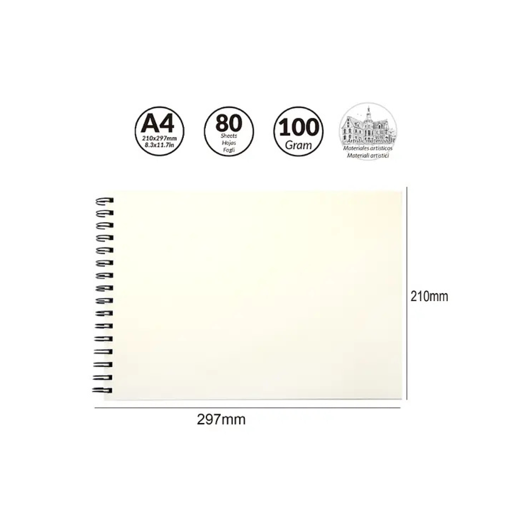 Croquera Dibujo Motarro A4 (29x21cm) 80hojas 100gr. 2