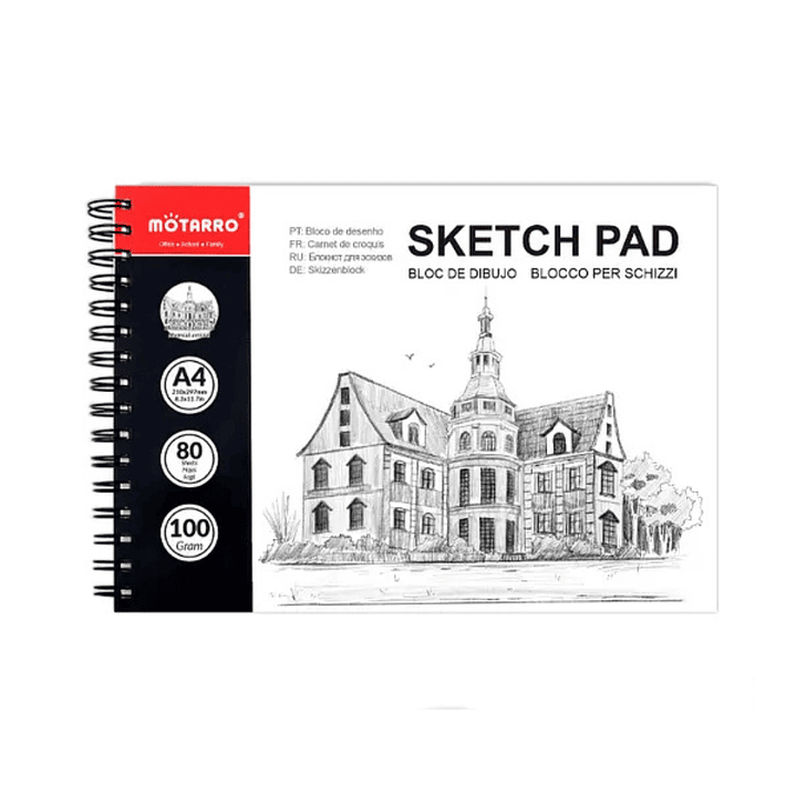 Croquera Dibujo Motarro A4 (29x21cm) 80hojas 100gr. 1
