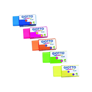 Gomas De Borrar Fluor Giotto Mini Pack De 5 Unidades