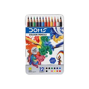 Lapices De Colores Super Soft Doms 12u. Estuche Metalico