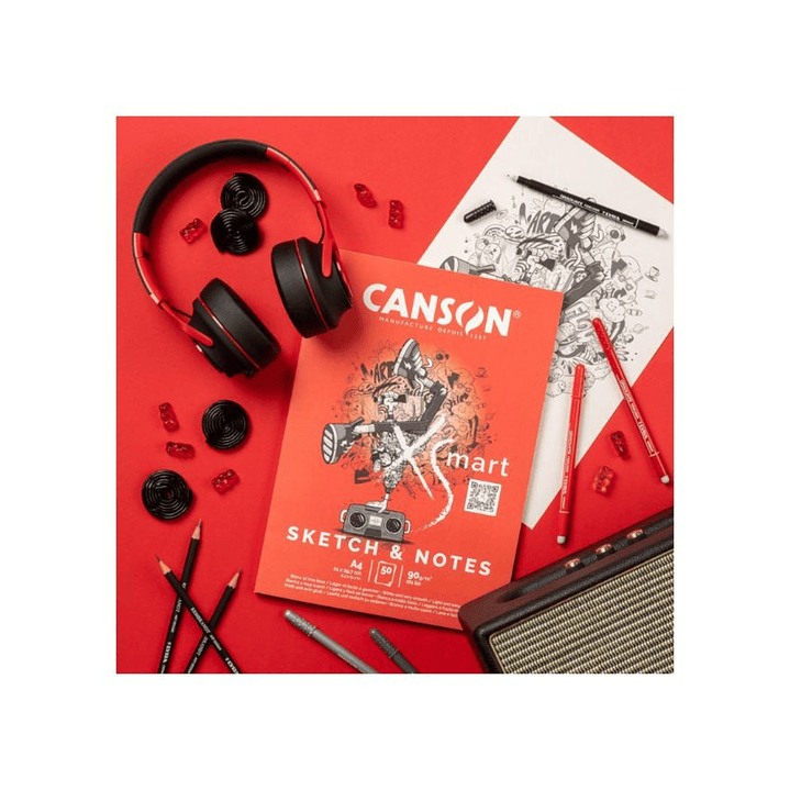 Bloc Canson XSmart Sketch & Notes A4 50 hojas 90gr.    4