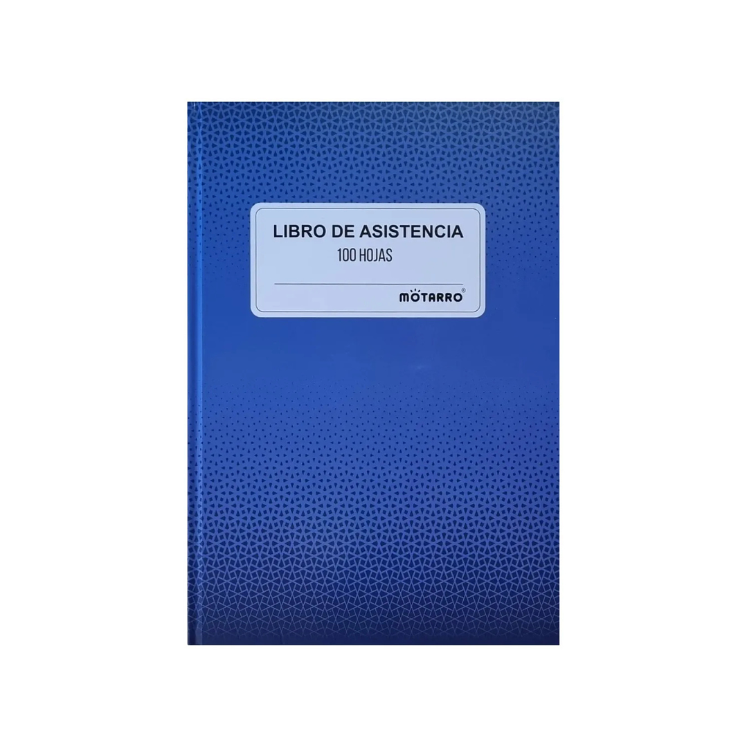Libro De Asistencia 100 Hojas Motarro Tapa Dura 1
