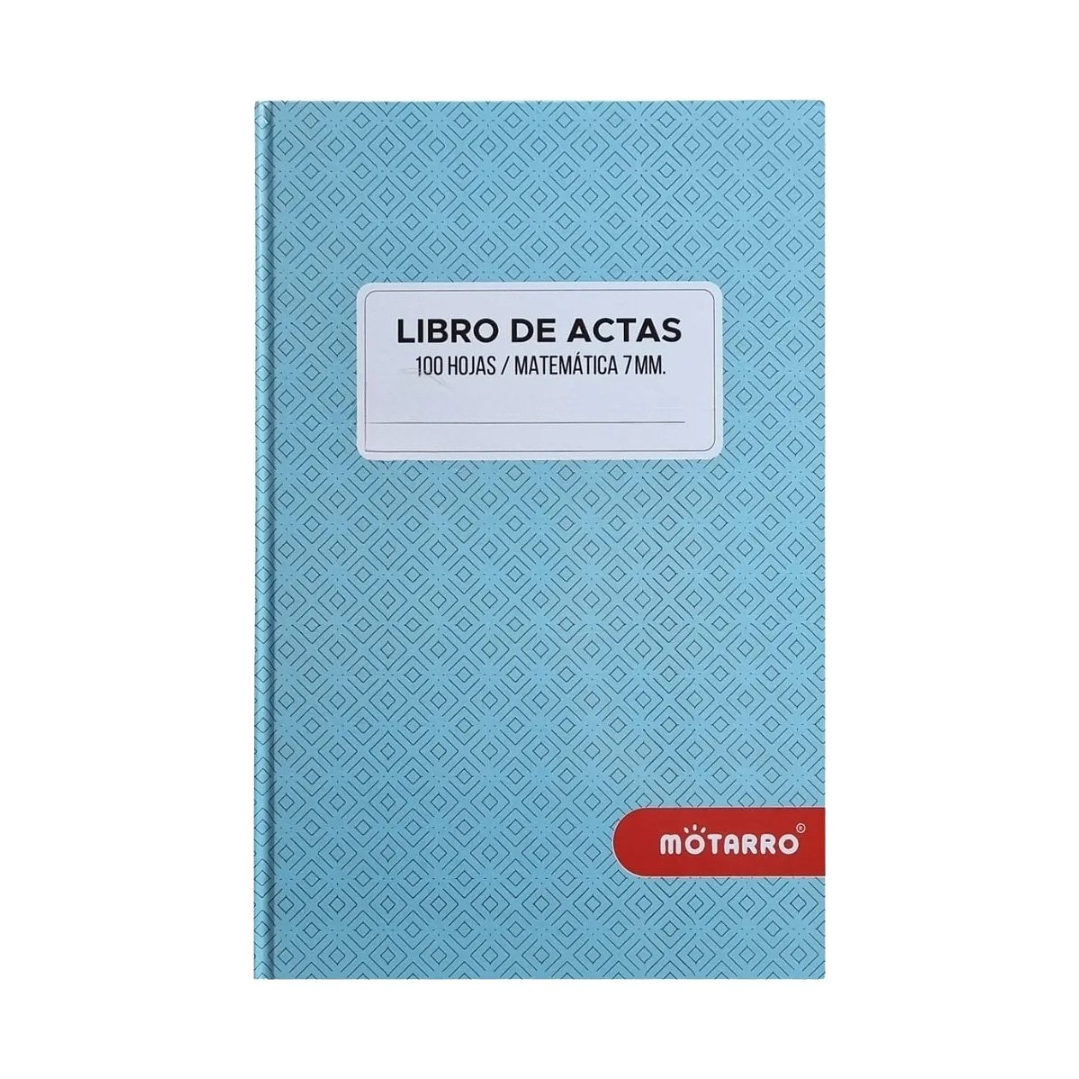 Libro De Actas Motarro Tapa dura 100Hojas 7Mm 3