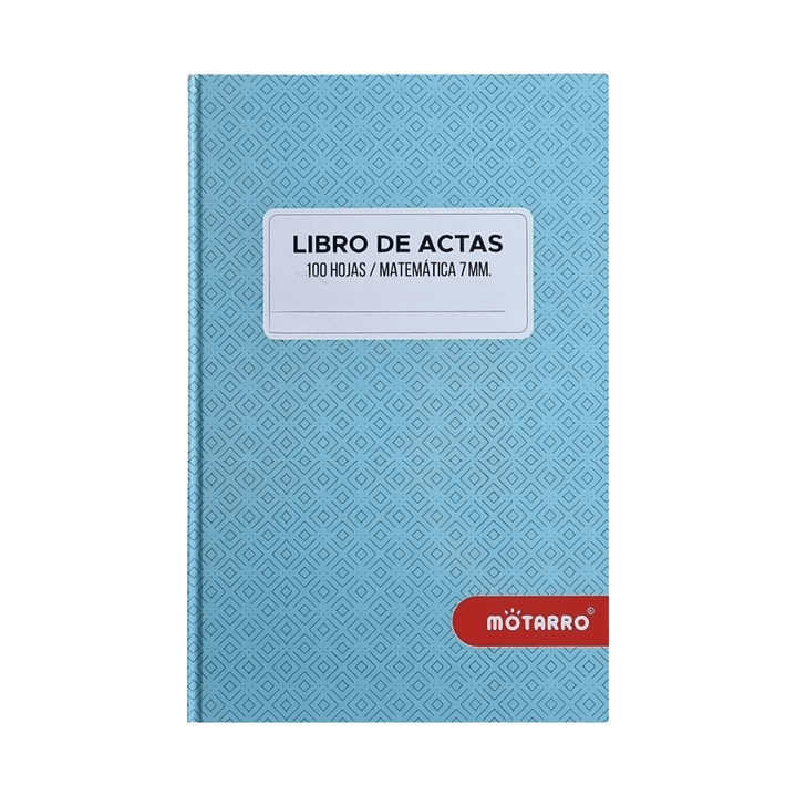 Libro De Actas Motarro Tapa dura 100Hojas 7Mm 3