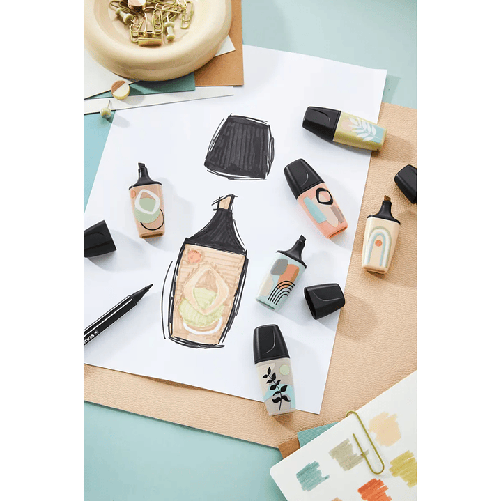 Destacadores Stabilo Boss Mini Nature Vibes 5 Colores 8