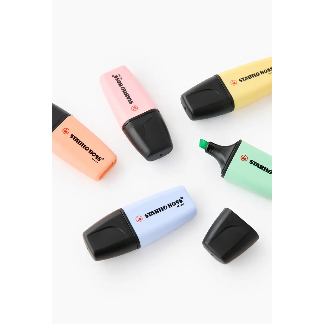 Destacadores Stabilo Boss Mini Pastel 5 Colores 4