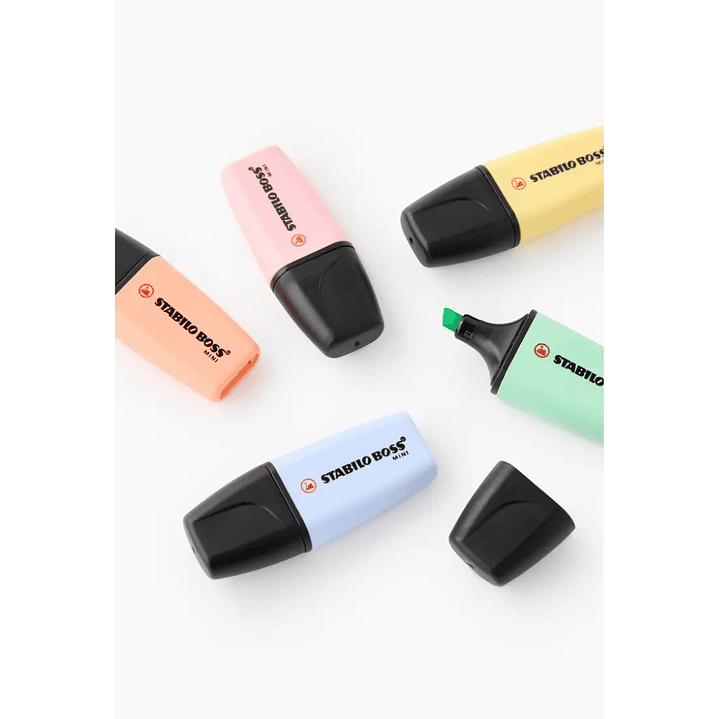 Destacadores Stabilo Boss Mini Pastel 5 Colores 4