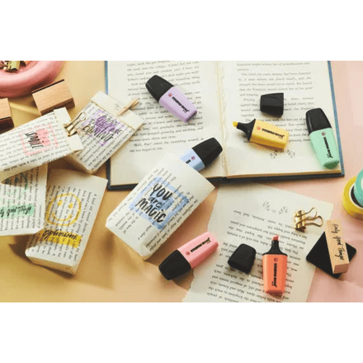 Destacadores Stabilo Boss Mini Pastel 5 Colores 6