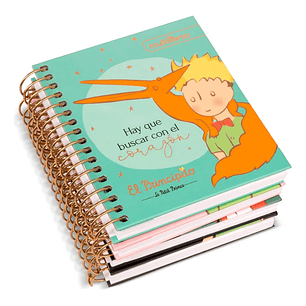 Pack 5 Cuadernos Mini Pocket El Principito 9x11cm