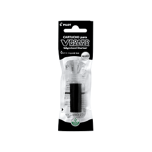 Recarga Plumones Pilot VBoard Pack 12 Cartuchos Color Negro