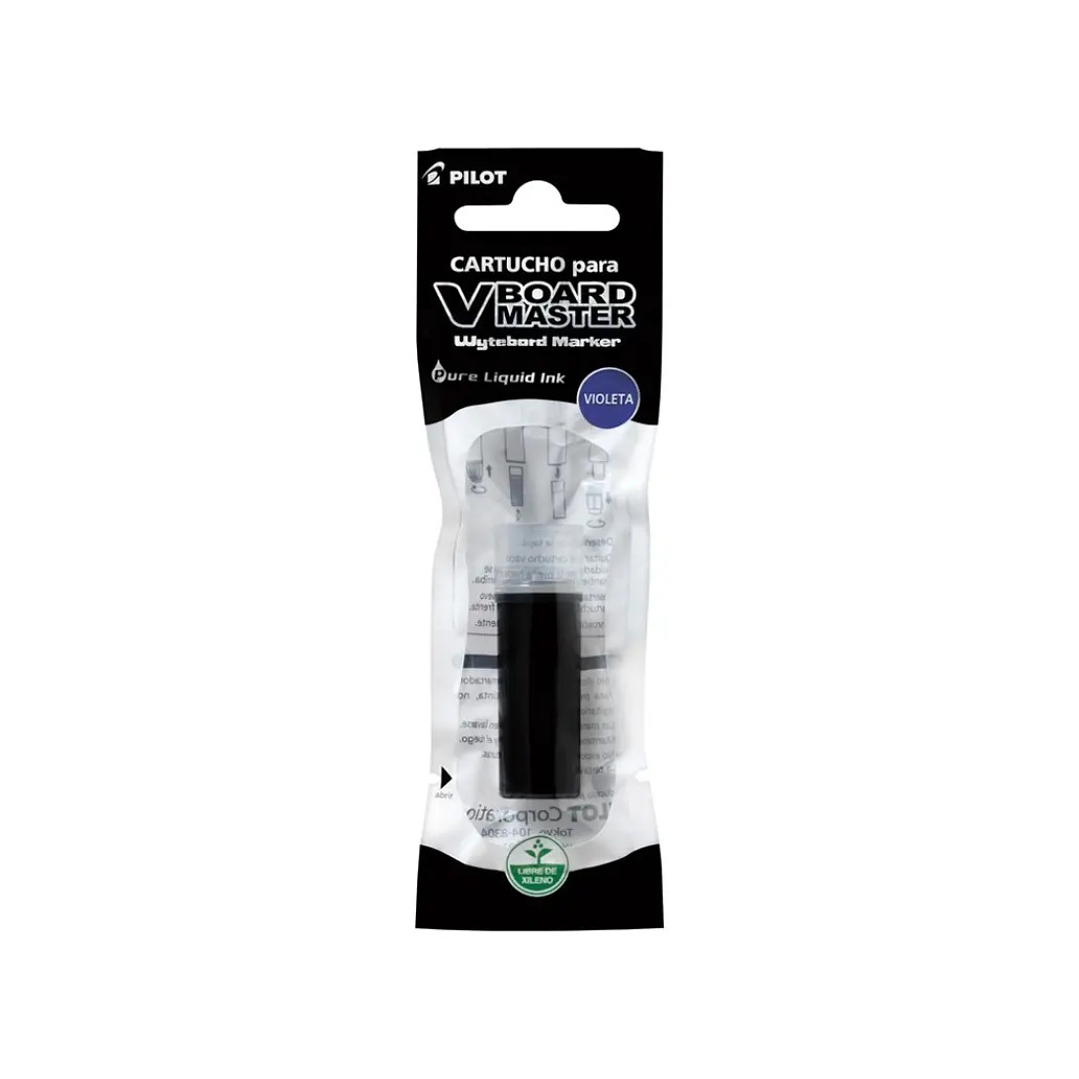 Recarga Plumones Pilot VBoard Pack 12 Cartuchos Color Violeta 2