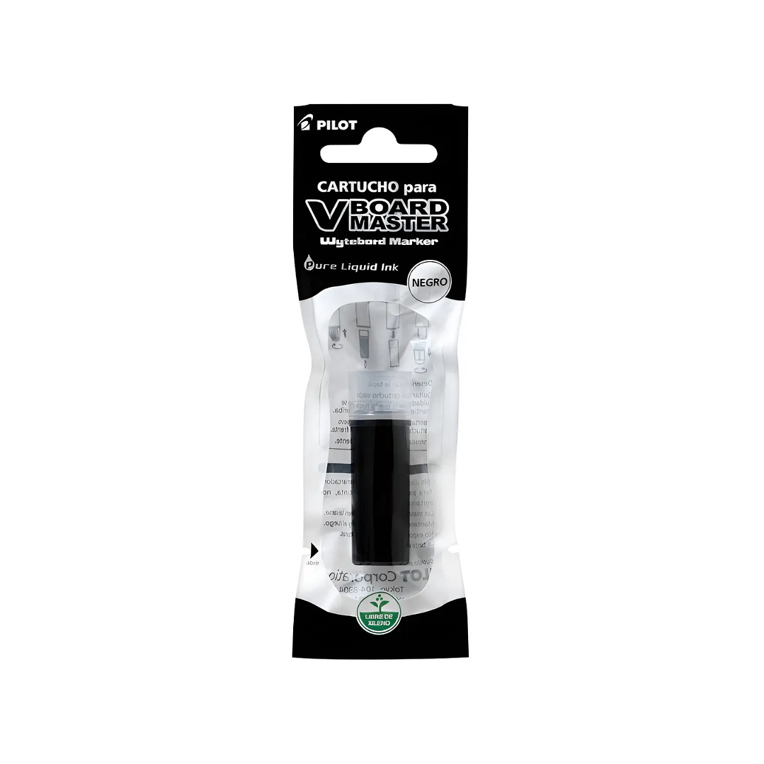 Recarga Plumones Pilot VBoard Pack 6 Cartuchos Color Negro 2
