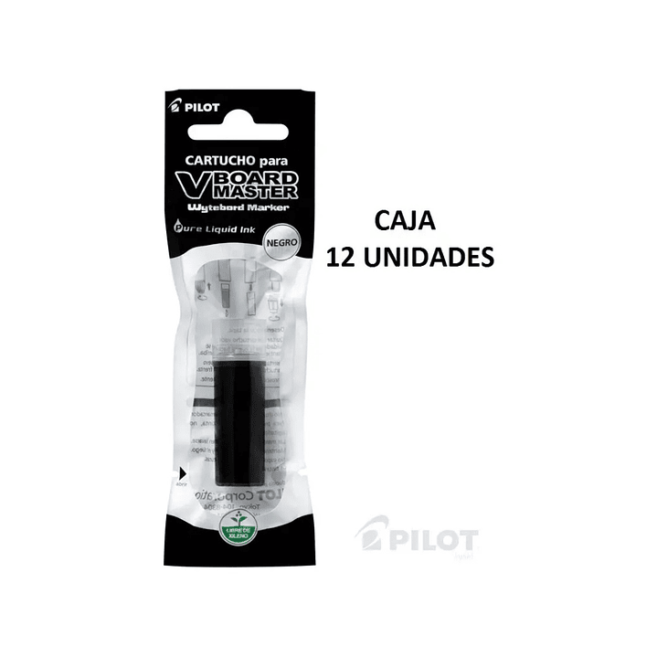 Recarga Plumones Pilot VBoard Pack 6 Cartuchos Color Negro 3