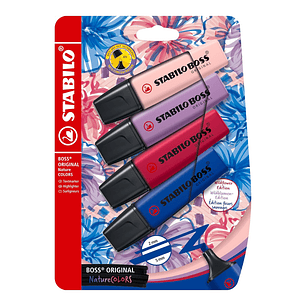 Destacadores Stabilo Boss Nature Wildflower Edition 4 Colores
