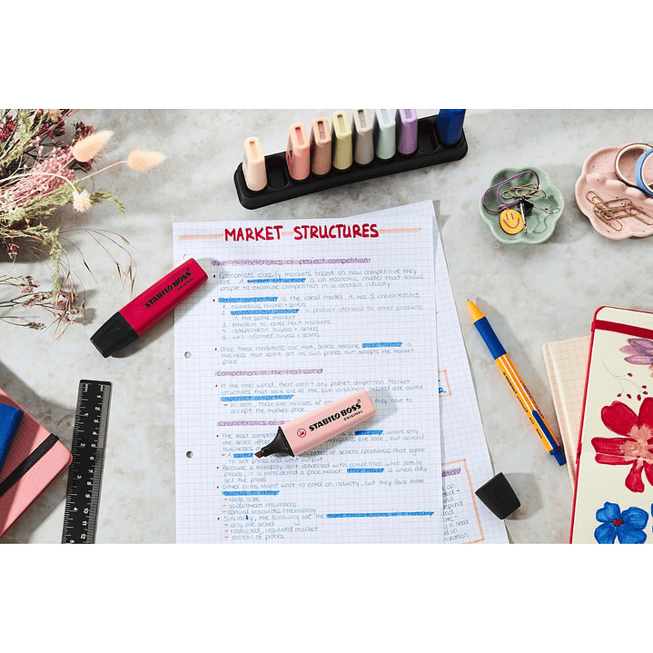 Destacadores Stabilo Boss Nature Wildflower Edition 4 Colores 5