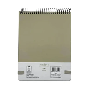 Croquera Medio Oficio Pantone Beige con Elástico 100 hojas