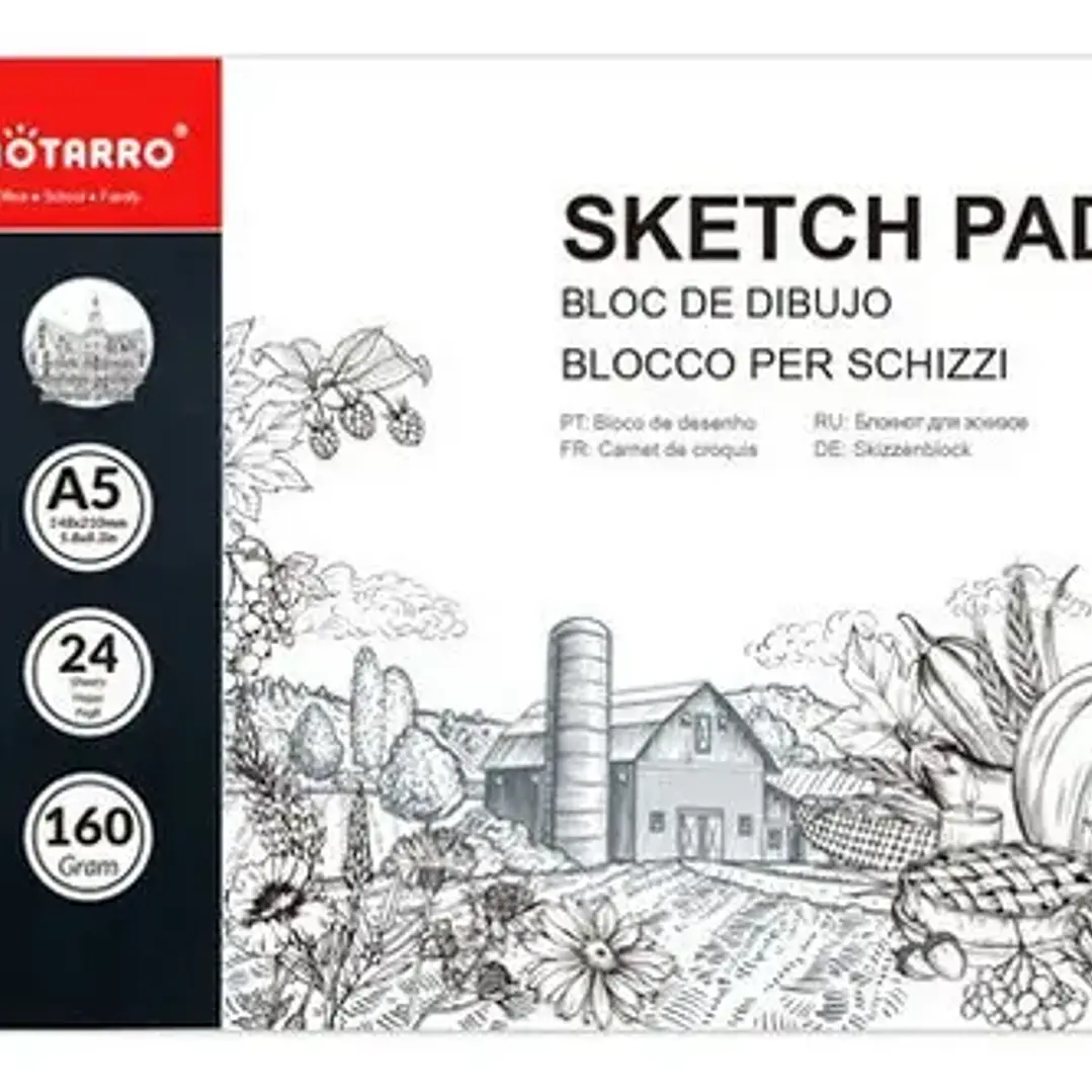 Sketchbook Cuaderno De Dibujo Y Boceto 24hojas A5 160gr. 5