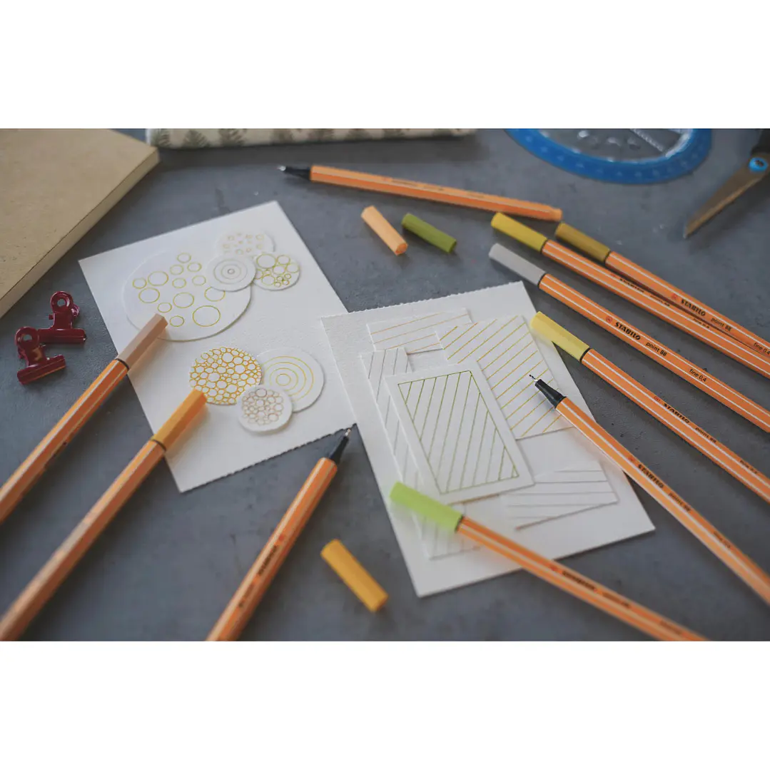 Set 6 STABILO Neón Fineliner point 88 - F 0,4mm  4