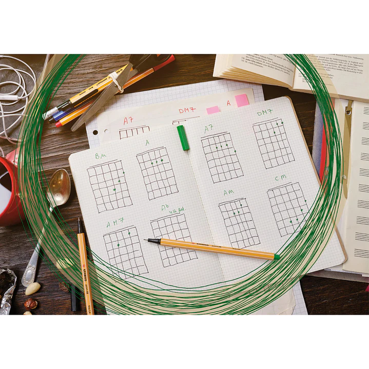 Set 6 STABILO Neón Fineliner point 88 - F 0,4mm  6