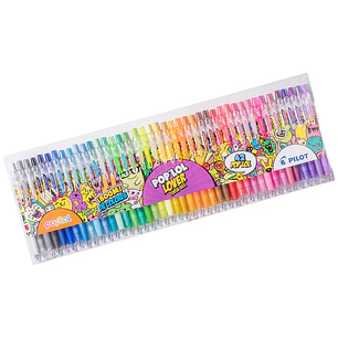 Lápiz Gel Pop'lol 0.7mm Pilot Set 42 Colores