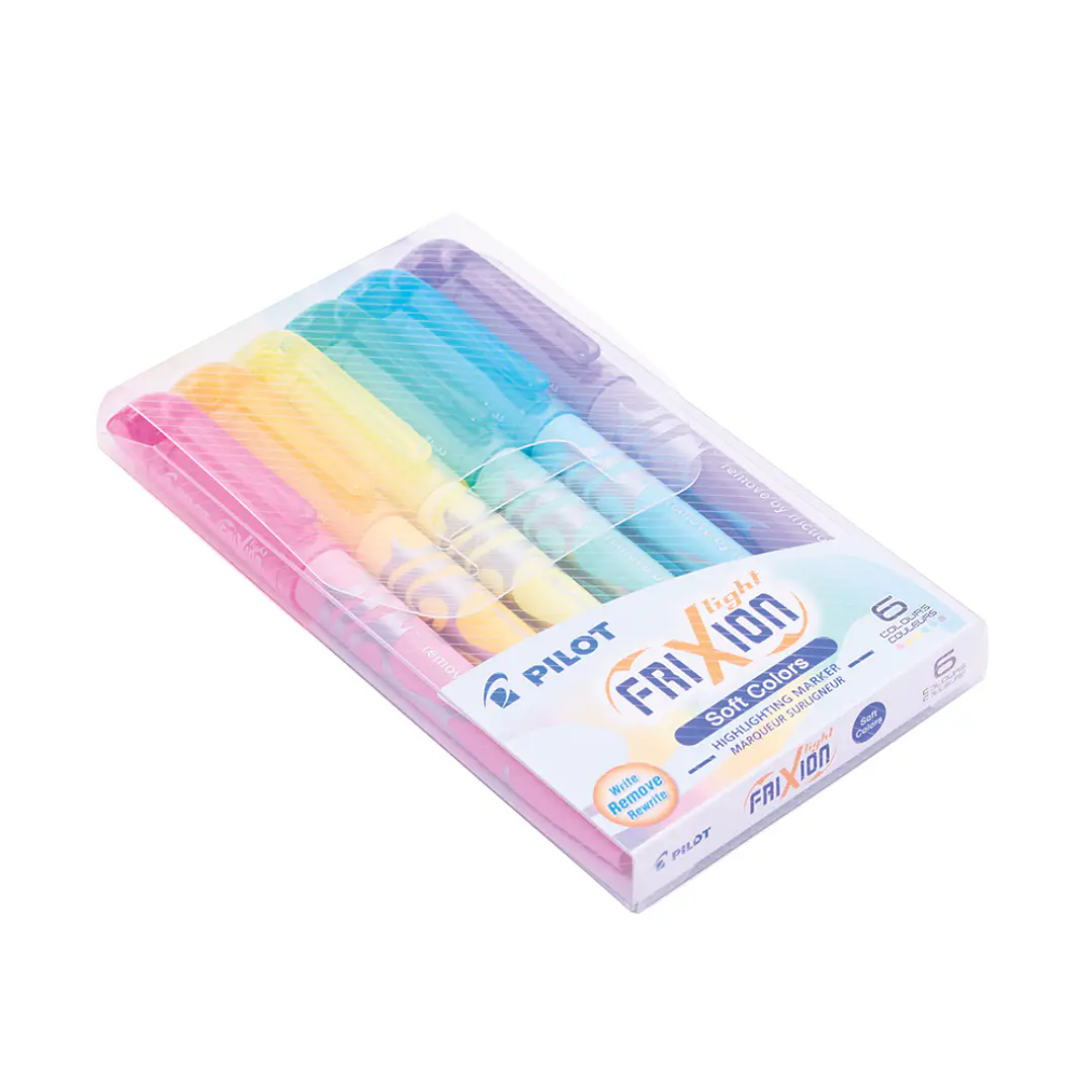Set Destacadores Frixion 6 colores Pateles 3