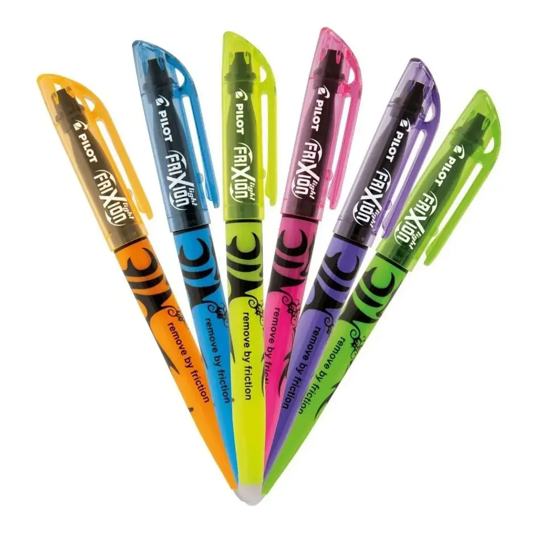 Set Destacadores Frixion Light 6 colores Fluorescentes 4