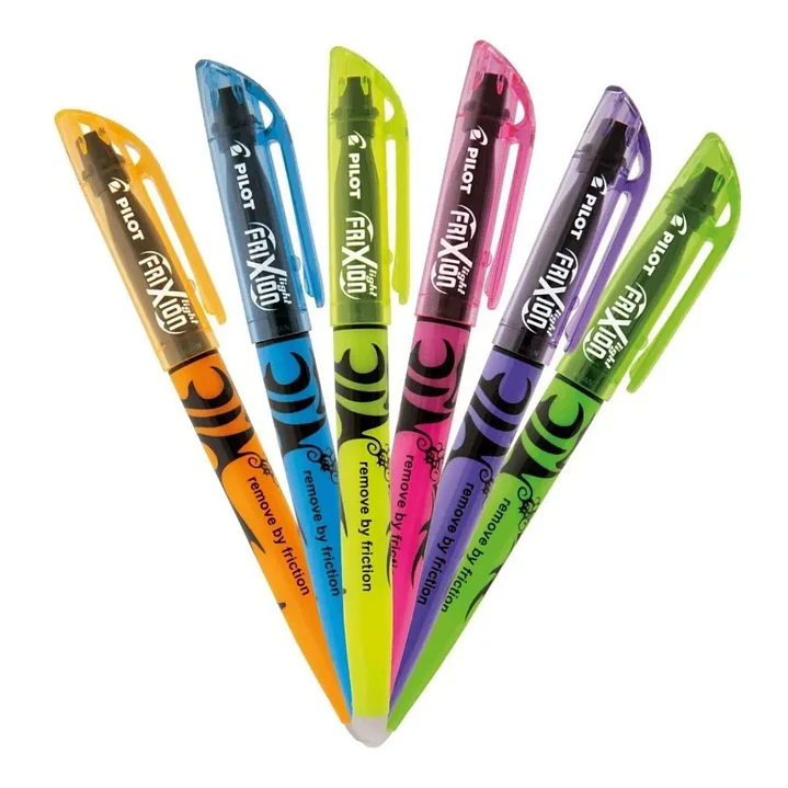 Set Destacadores Frixion Light 6 colores Fluorescentes 4