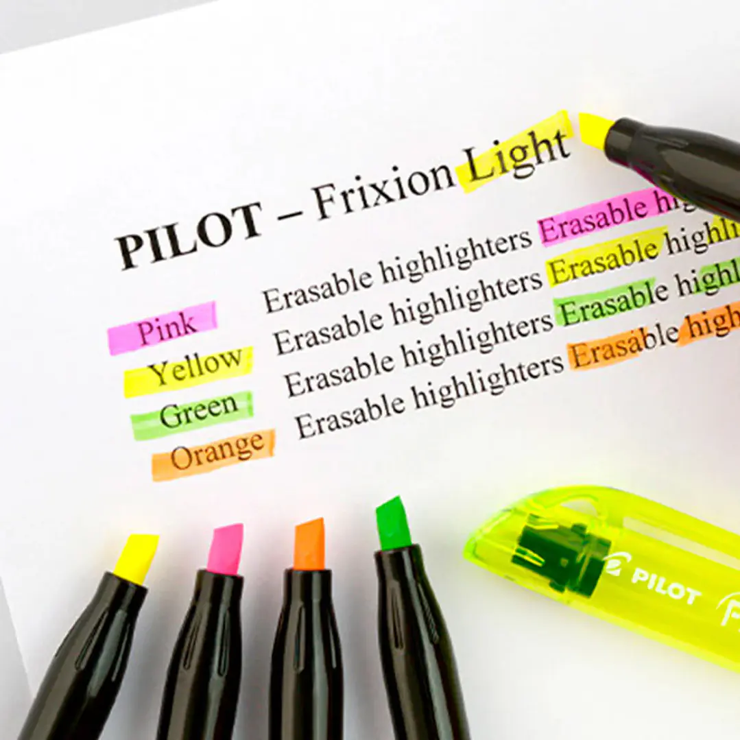 Set Destacadores Frixion Light 6 colores Fluorescentes 5
