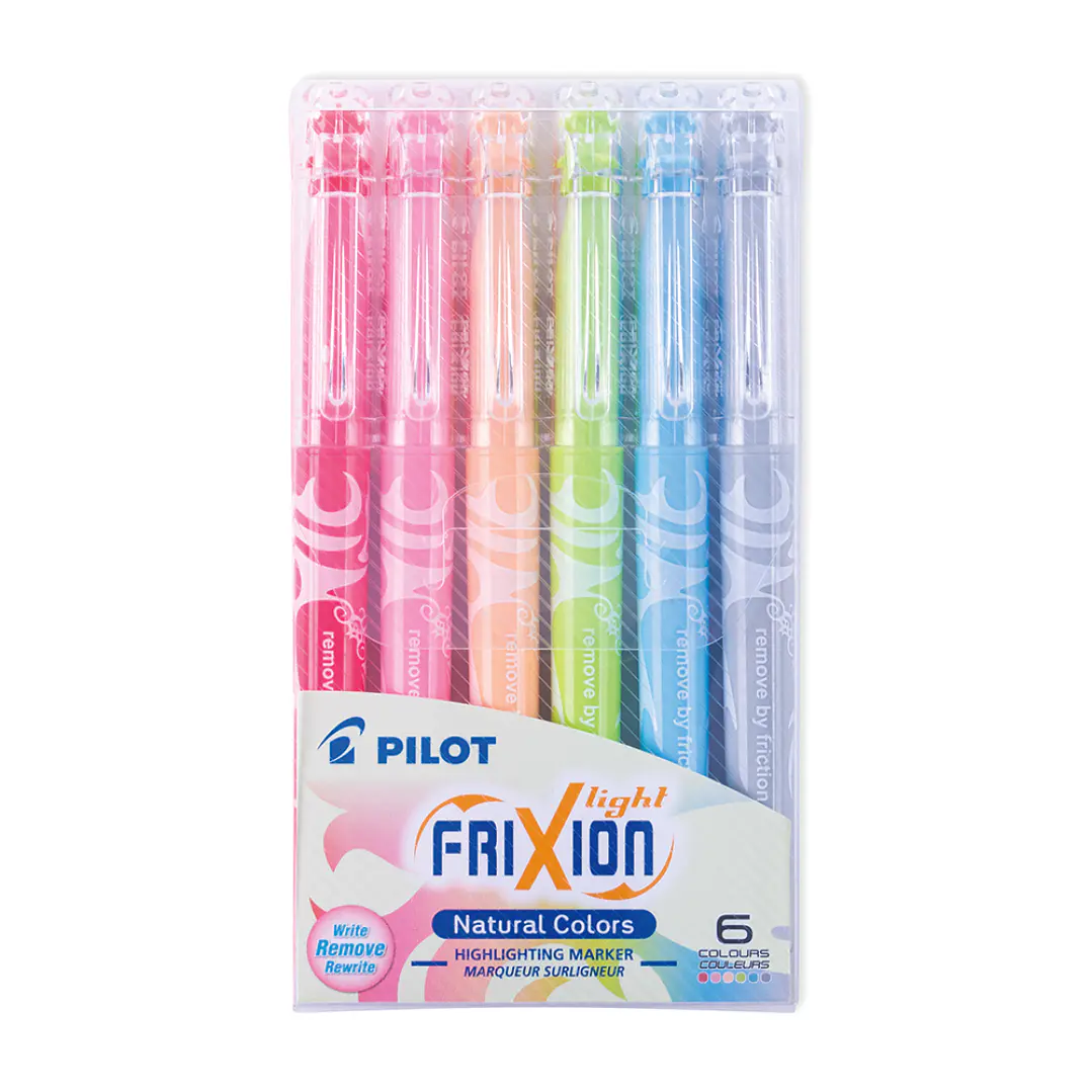 Set Destacadores Frixion Light 6 colores Natural 1