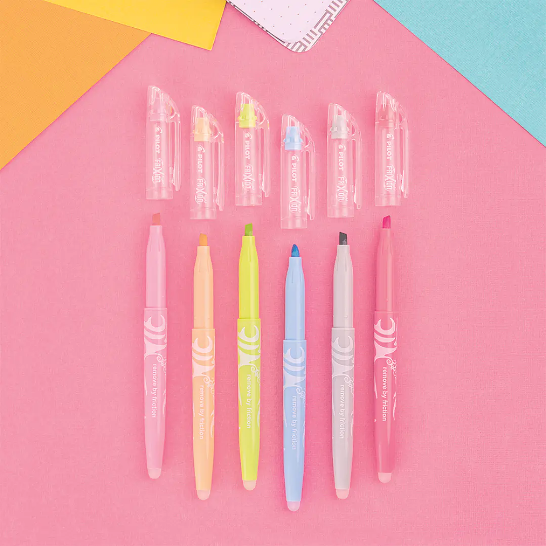 Set Destacadores Frixion Light 6 colores Natural 3