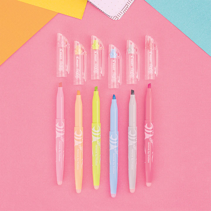 Set Destacadores Frixion Light 6 colores Natural 3