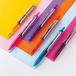 Set Lápices Tinta Hi-tecpoint Grip V5 Retráctil 6 Unidades