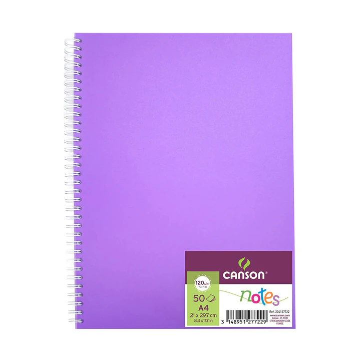 Cuaderno Dibujo Canson Notes A4 21x29,7cm 120gms 50 hojas  3