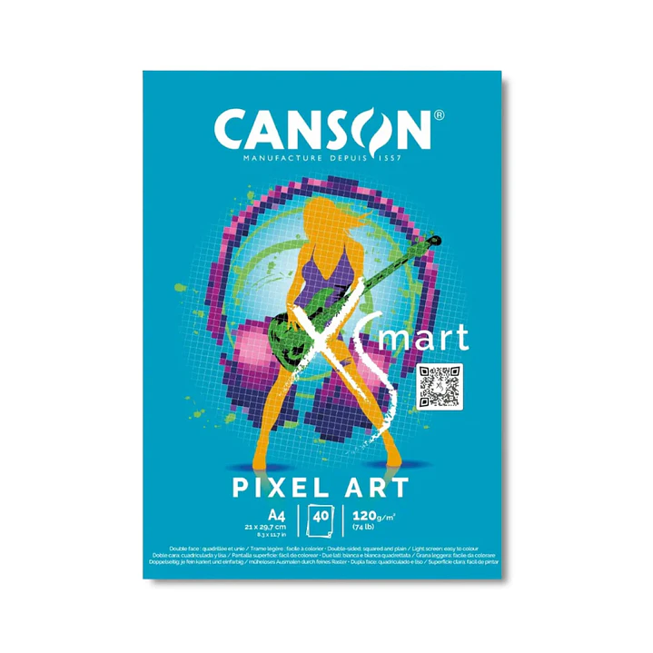 Bloc Canson XSmart Pixel Art A4 40 hojas 120 g/m2 1