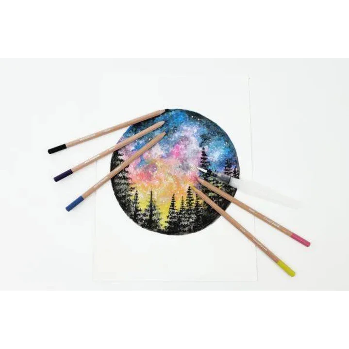 12 Lápices de acuarela y pincel de agua Daler Rowney Simply 3