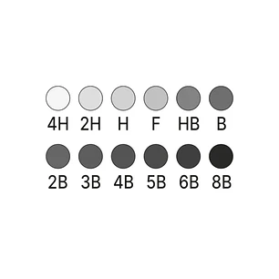 Set de 12 lápices de dibujo Graduados Daler Rowney Simply
