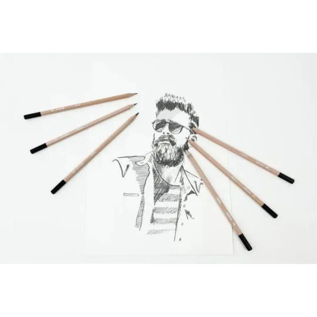 Set de 12 lápices de dibujo Graduados Daler Rowney Simply 5