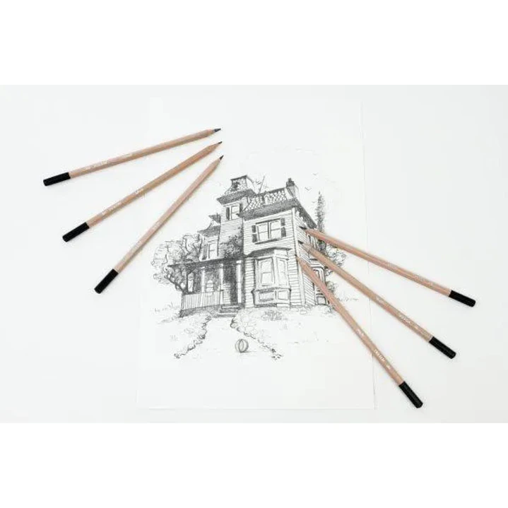 Set de 12 lápices de dibujo Graduados Daler Rowney Simply 6