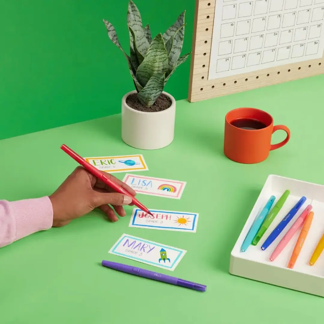 8 Tiralineas Flair Dual Brush Paper Mate Colores Surtidos 7