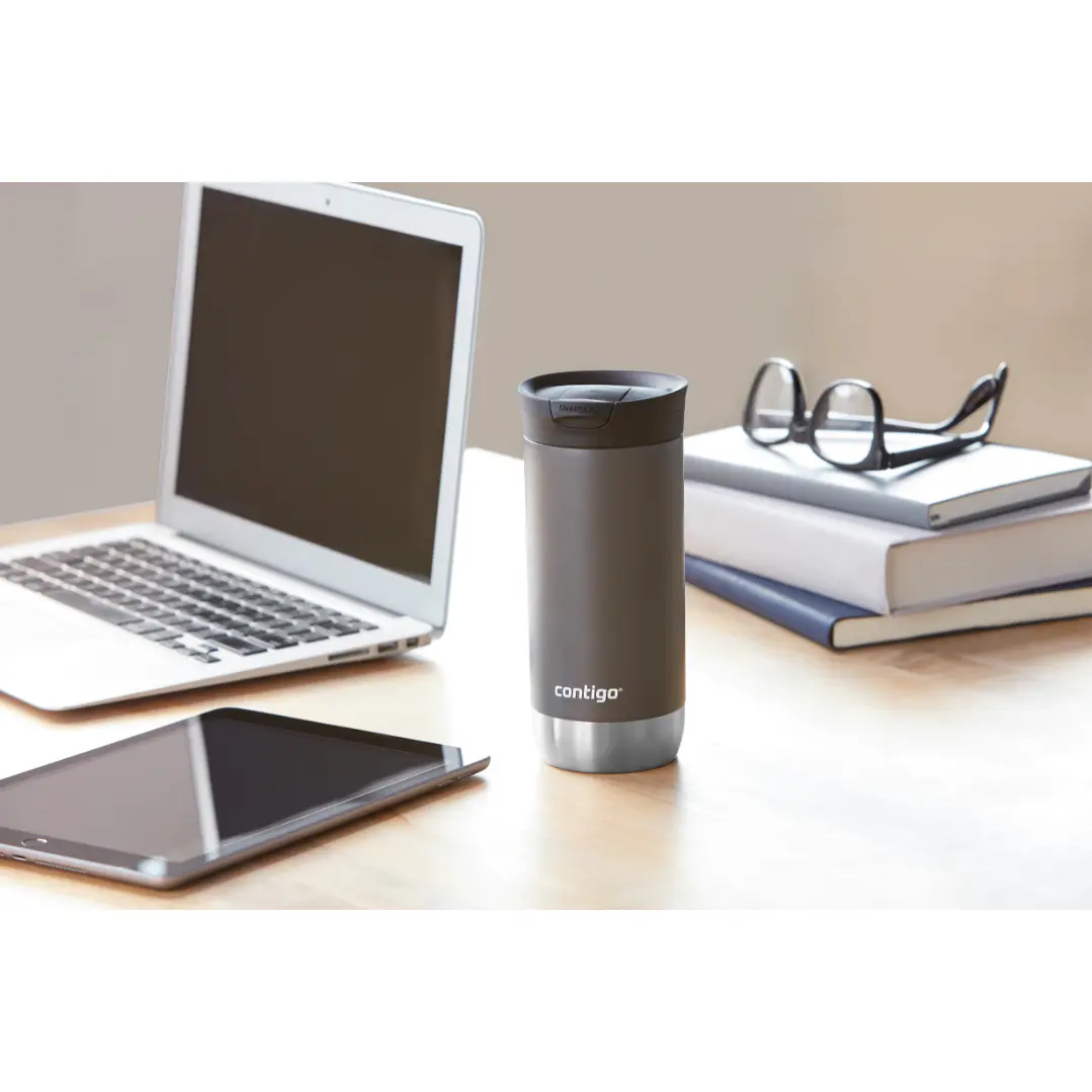 Mug Huron Contigo 473 Ml acero inoxidable tapa SNAPSEAL 6