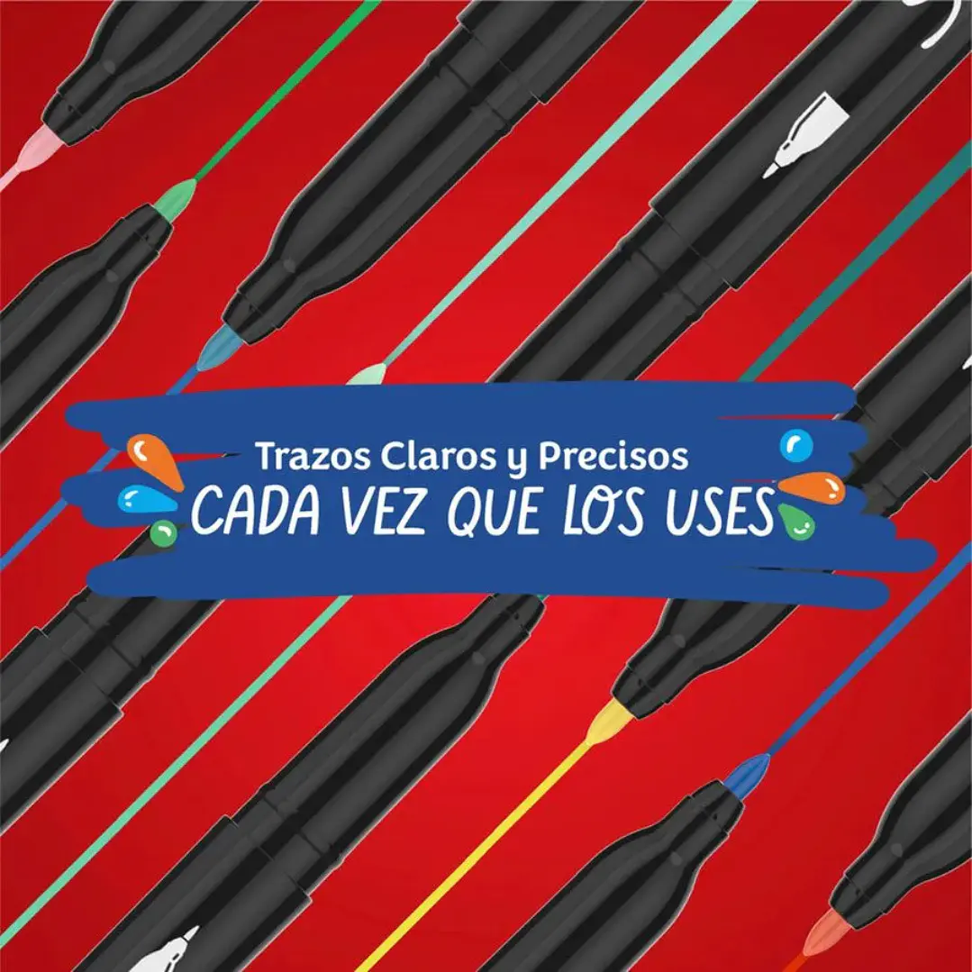 Marcadores Acrílicos Sharpie Punta Fina Colores Surtidos 6