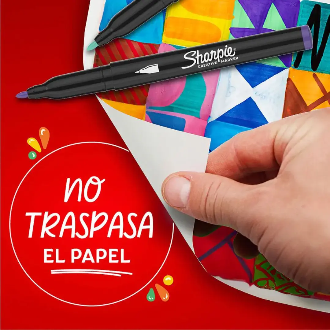 Marcadores Acrílicos Sharpie Punta Fina Colores Surtidos 7