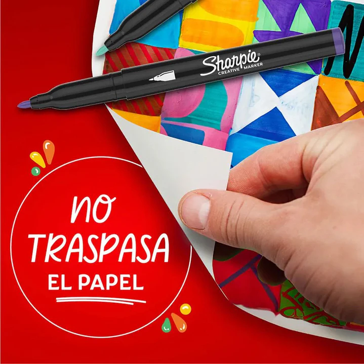 Marcadores Acrílicos Sharpie Punta Fina Colores Surtidos 7