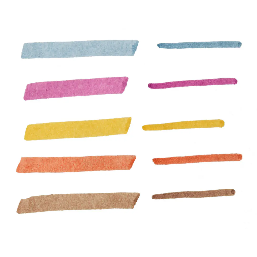 Set 5 Marcadores Doble Punta Zebra Mildliner Warm Color 2