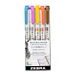 Set 5 Marcadores Doble Punta Zebra Mildliner Warm Color - Miniatura 1
