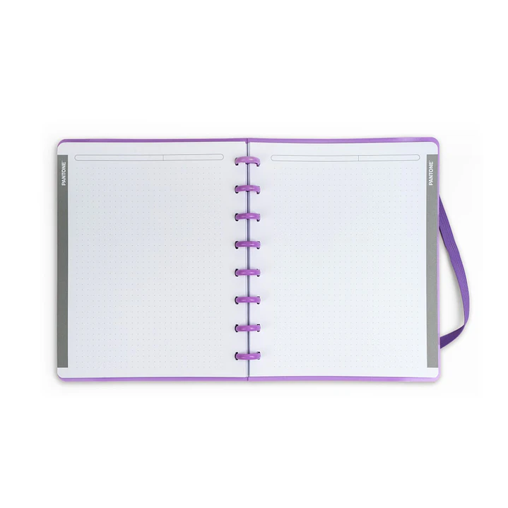 Cuaderno Disco Medio Oficio Pantone Coral 80 hojas  8